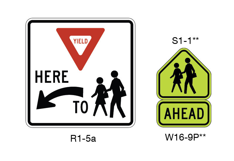 File:Signs in advance of the school crossing.png
