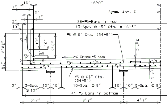 751.40 general superstructure-HS20 (32ft0in ROADWAY - 4 GIRDER).gif