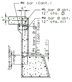 751.40 Reinf End Bent With Exp Device Sec AA.gif