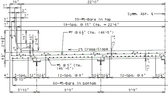 751.40 general superstructure-HS20 modified (44ft0in ROADWAY - 5 GIRDER).gif