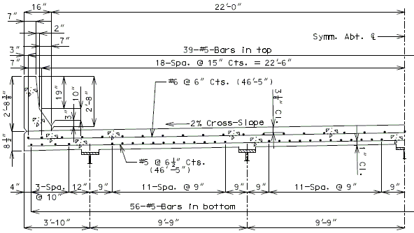 751.40 general superstructure-HS20 (44ft0in ROADWAY - 5 GIRDER).gif