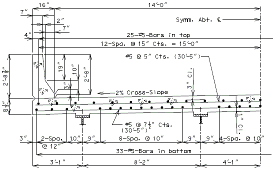 751.40 general superstructure-HS20 (28ft0in ROADWAY - 4 GIRDER).gif