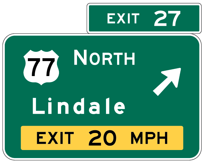 File:Figure 903.5.25.2 Example of Exit Direction Sign with Advisory Speed Panel.png