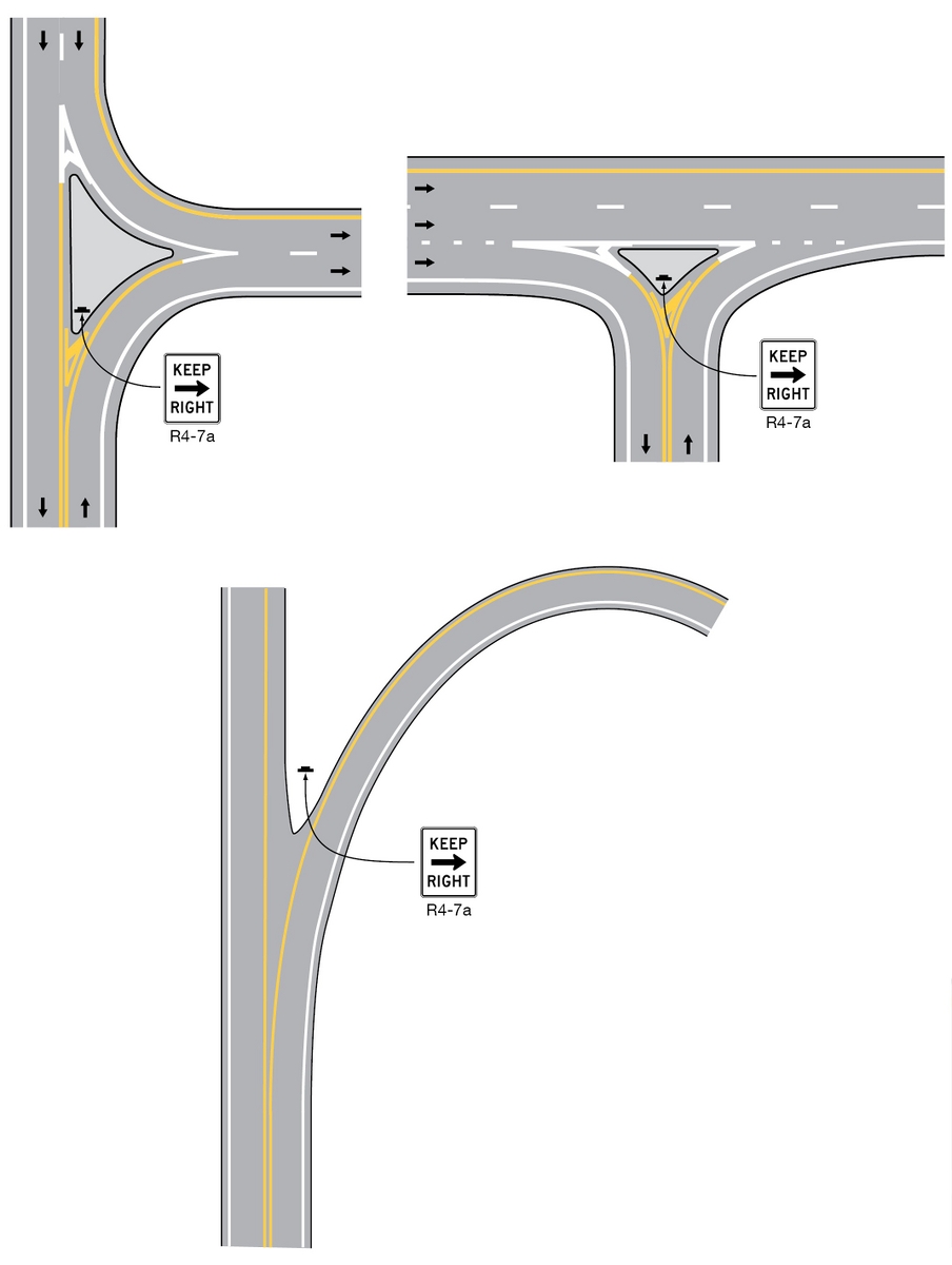 File:Figure 903.2.34.1 Examples of Keep Right and Keep Left Sign ...